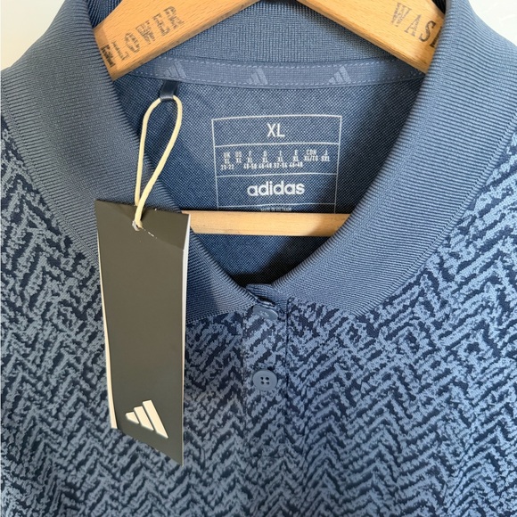 Adidas Ultimate365 Jacquard Sleeveless Polo - Picture 7 of 8